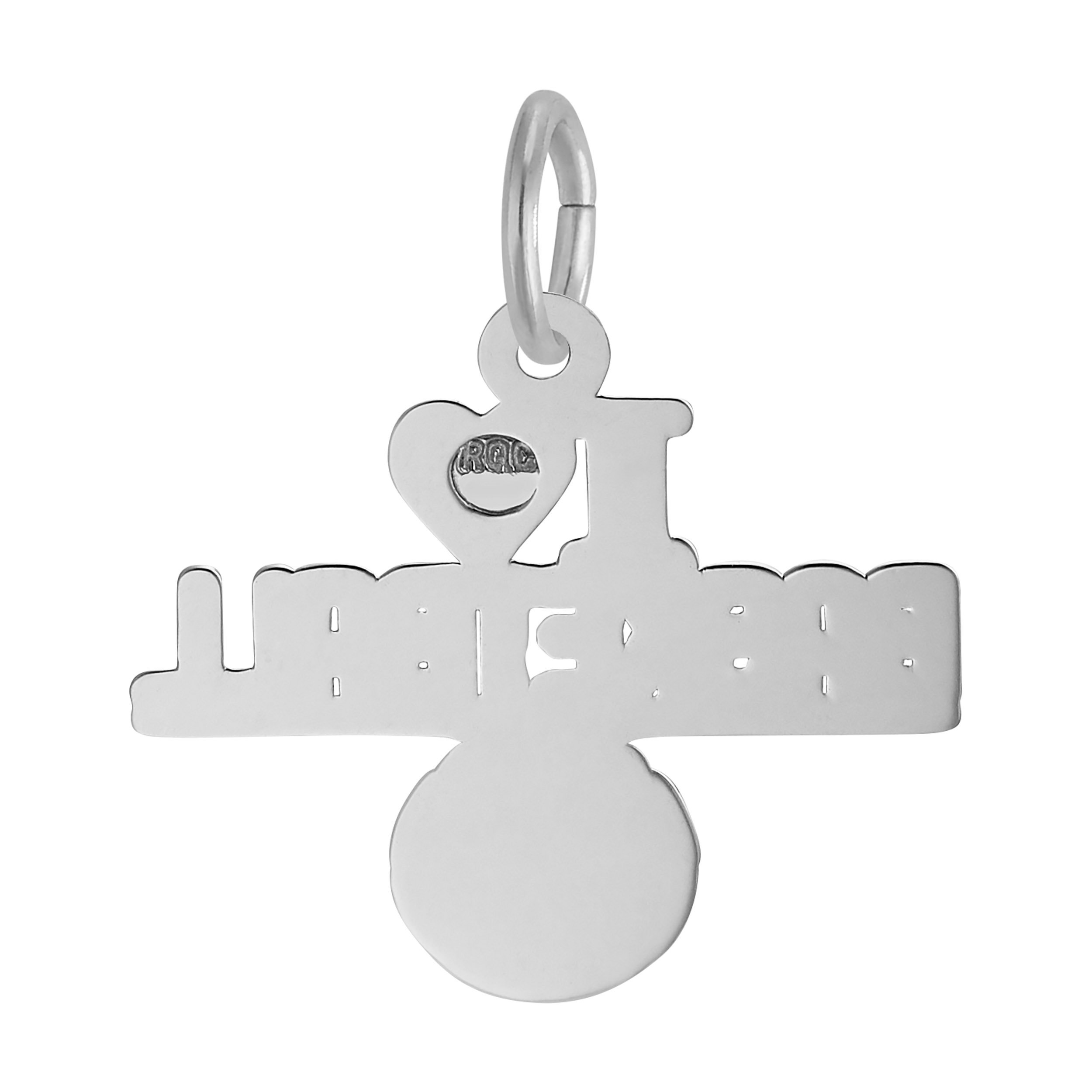 I Love Basketball Charm - Image 2