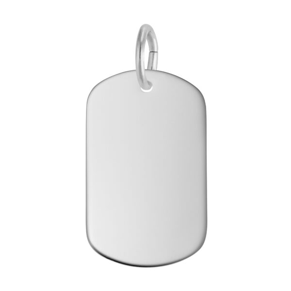 Small Dog Tag Charm