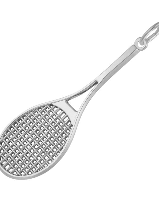 Oversize Tennis Racquet Charm