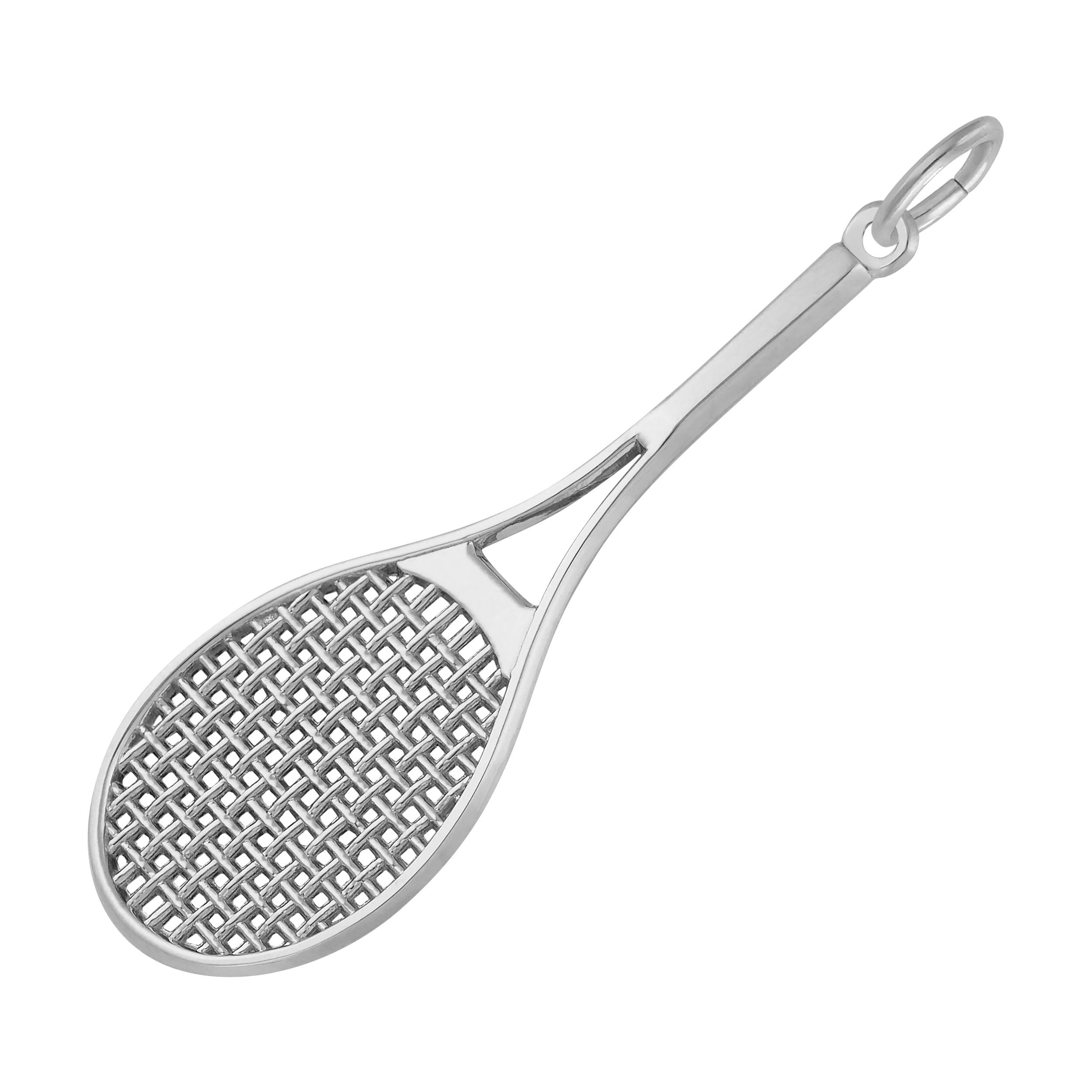 Oversize Tennis Racquet Charm