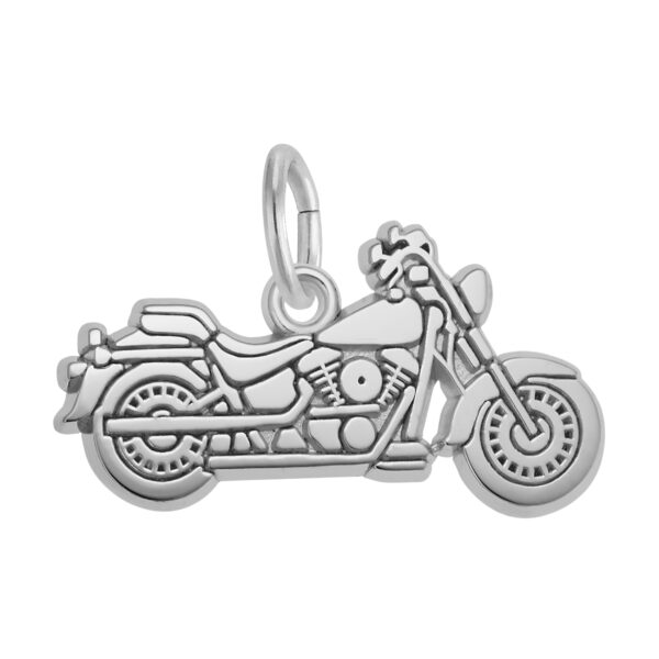 Flat Motorcycle Charm