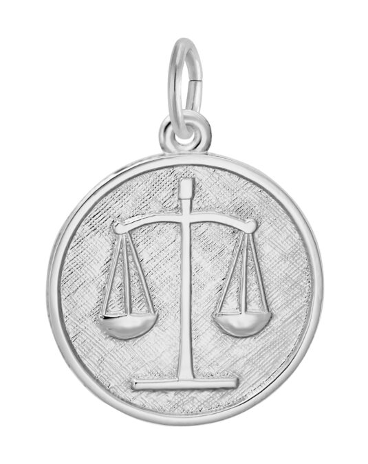 Scales of Justice Disc Charm