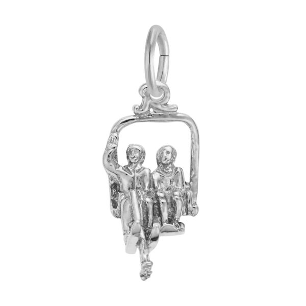 Two Person Ski Lift Charm