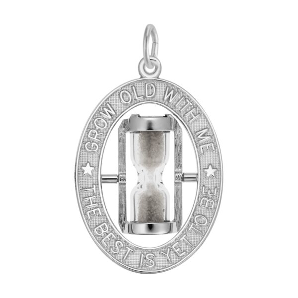 The Best is Yet to Be Hourglass Charm