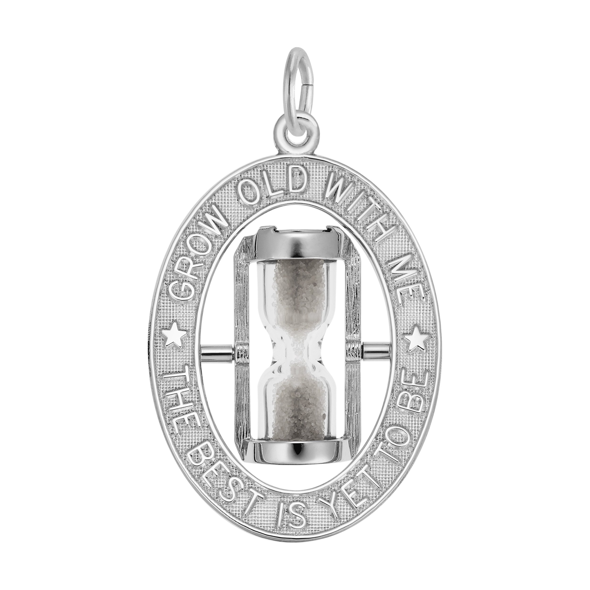 The Best is Yet to Be Hourglass Charm