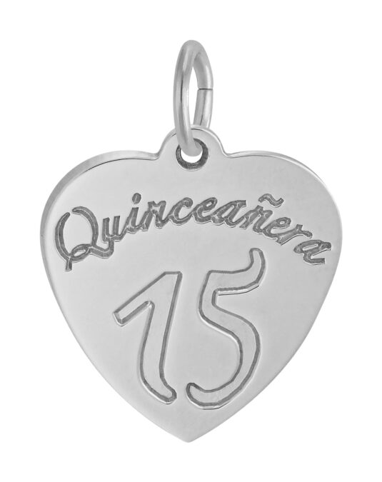 Quinceanera Heart Charm