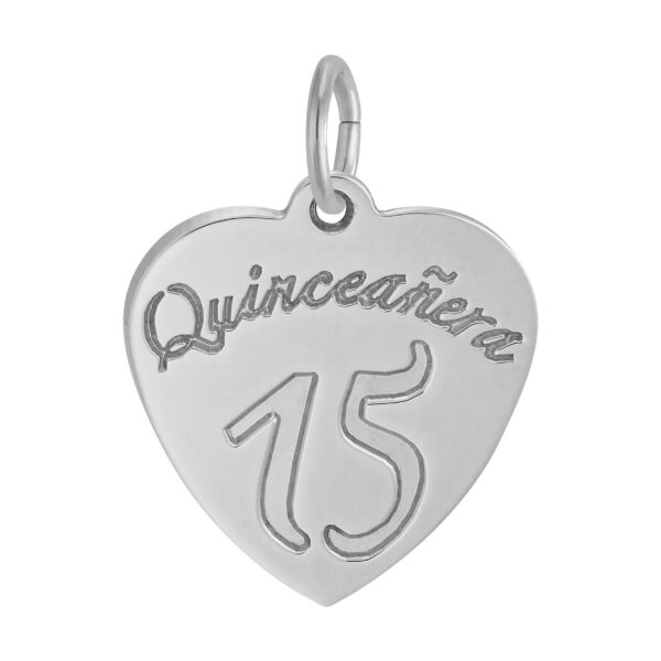 Quinceanera Heart Charm