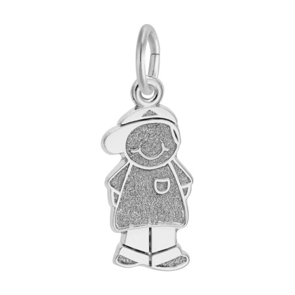 Boy with Baseball Cap Charm