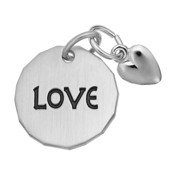 Love Tag with Heart Accent Charm