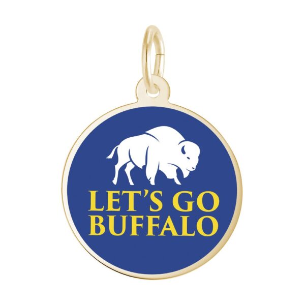 Let's Go Buffalo Blue and Yellow Disc