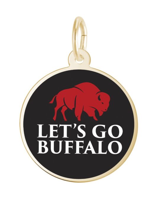Let's Go Buffalo Black and Red Disc
