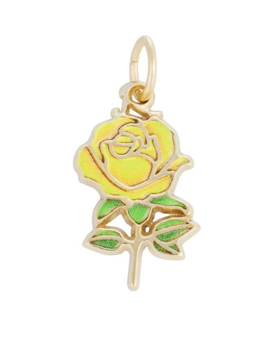 Yellow Rose Charm