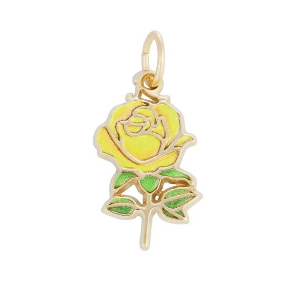 Yellow Rose Charm