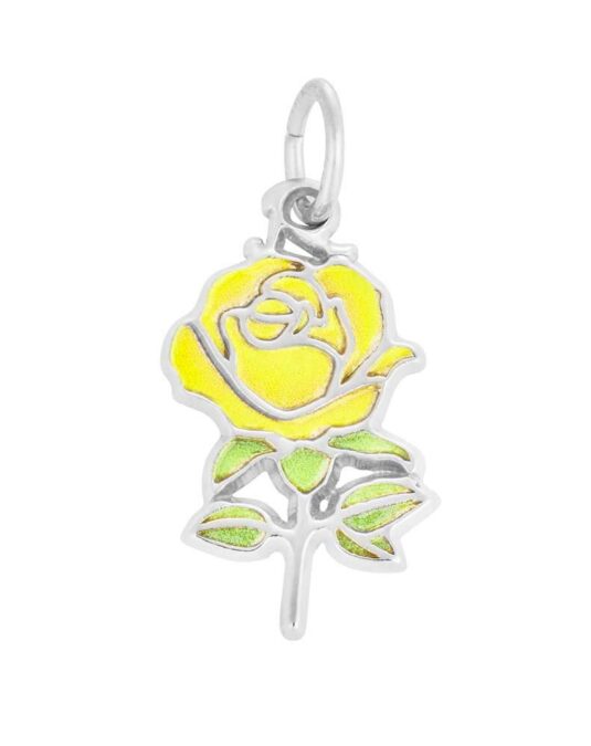 Yellow Rose Charm