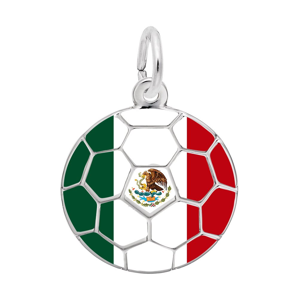 Painted World Soccer - Mexican Flag Charm