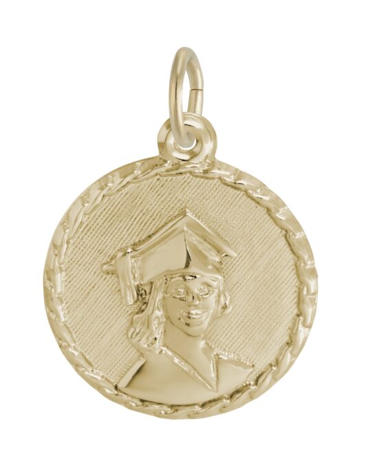 Female Graduate Rope Disc Charm