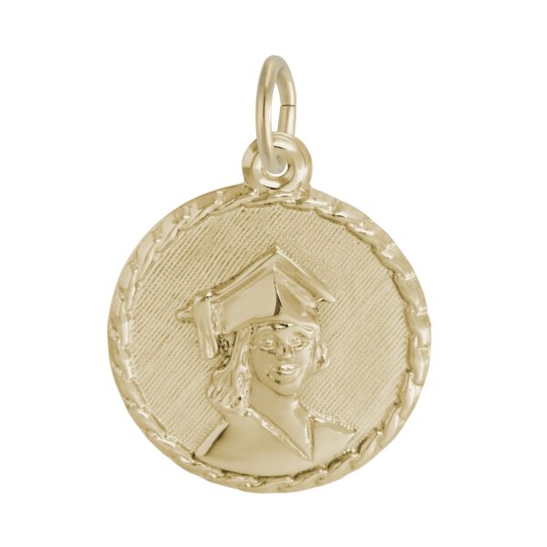 Female Graduate Rope Disc Charm
